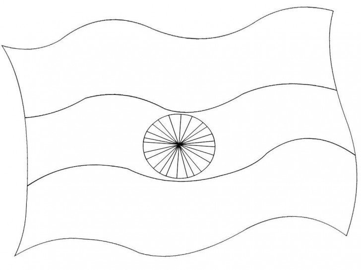 728x546 Coloring Pages Liberal India Flag - Indian Flag Drawing