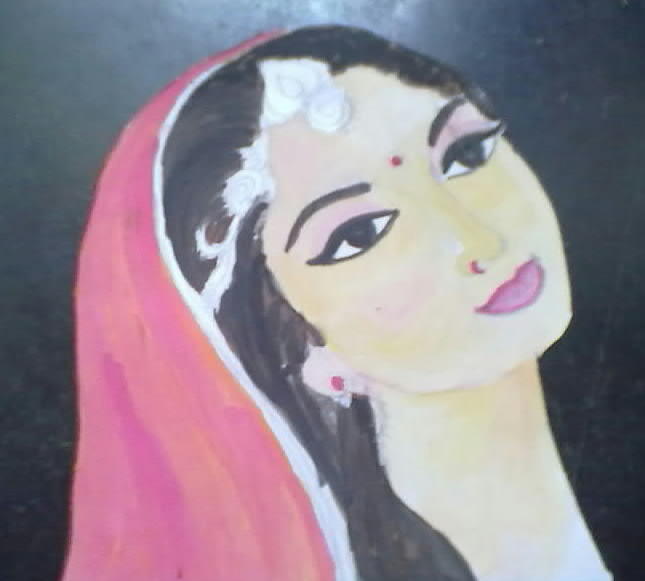 645x581 Indian Girl Drawing - Indian Girl Drawing