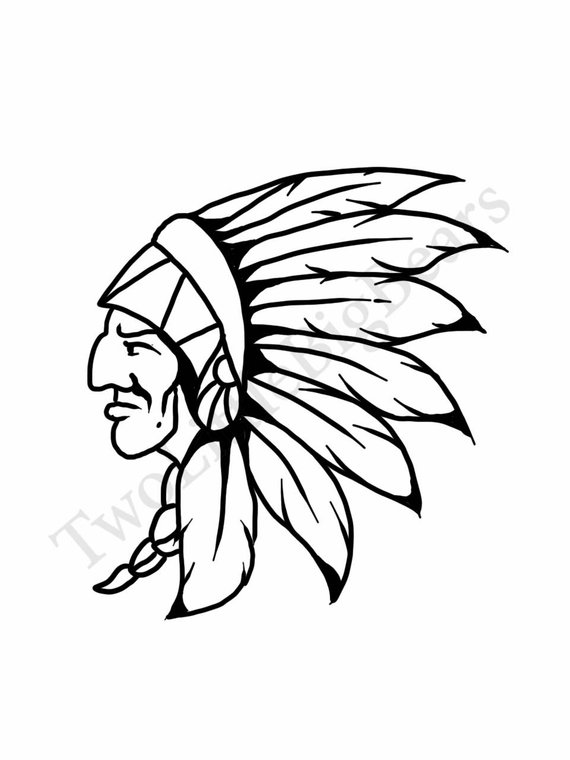 Indian Head Drawing
