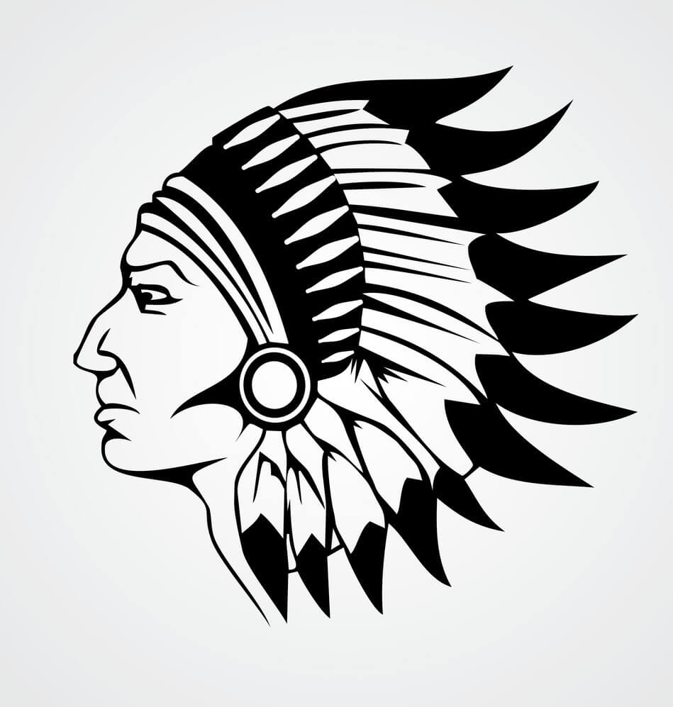 949x997 Indian Head Clipart - Indian Head Drawing