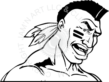 361x272 Mohawk Drawing Indian Head Huge Freebie! Download - Indian Head Drawing