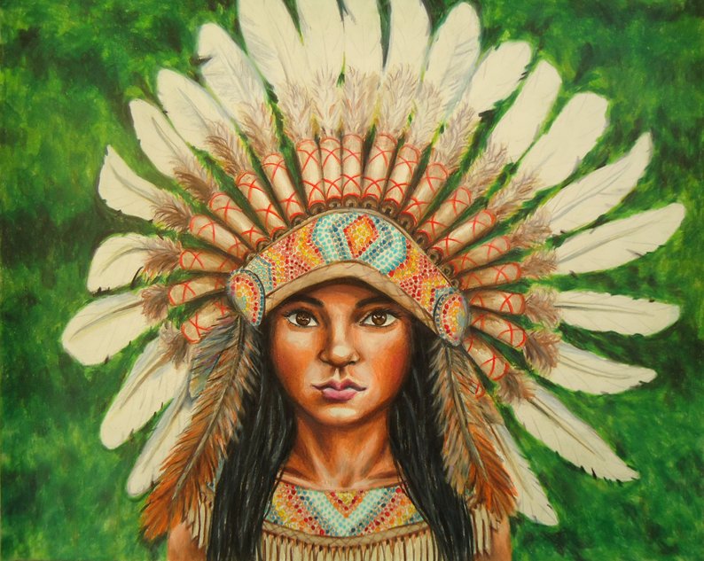 794x633 american indian drawing warbonnet indian headdress warbonnet etsy - Indian Headdress Drawing
