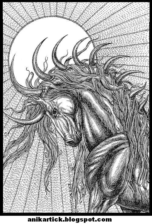 500x734 Indian Horse Painting - Indian Horse Drawings