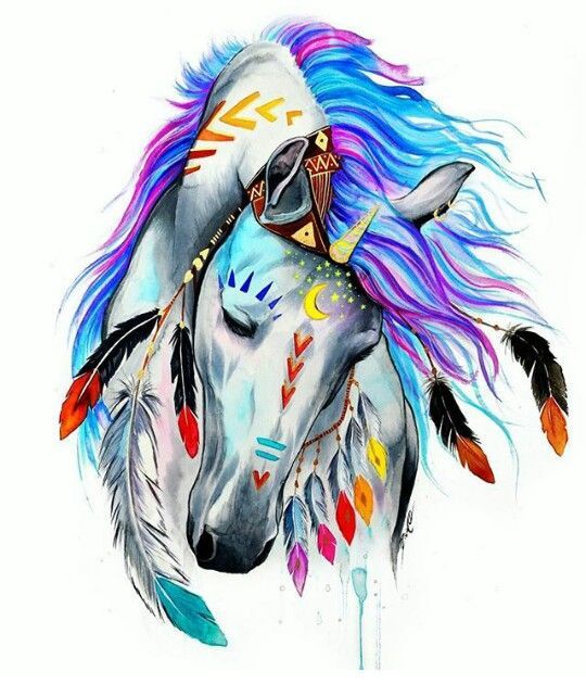 540x630 very beautiful indian horse horses art, horses, horse art - Indian Horse Drawings