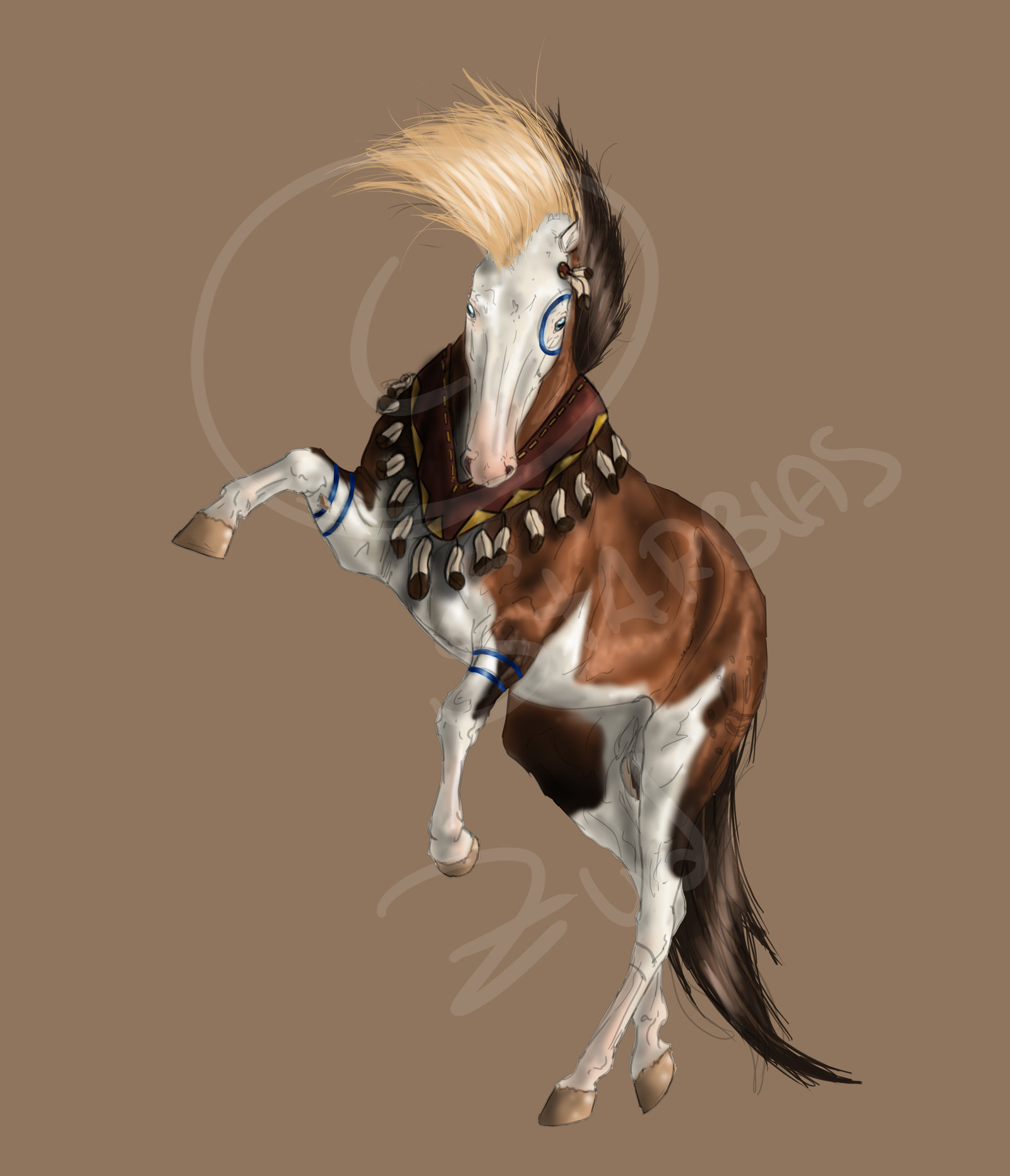 1600x1863 Digital Horse - Indian Horse Drawings