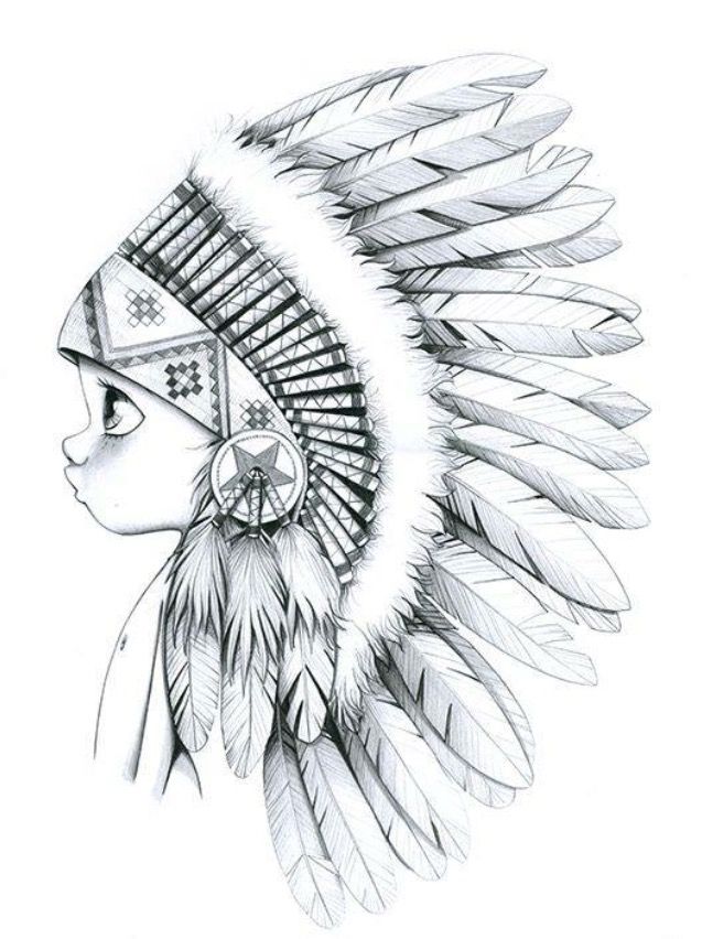 637x852 Little Indian Awe Artists Drawings, Art, Illustration Art - Indian Kid Drawing