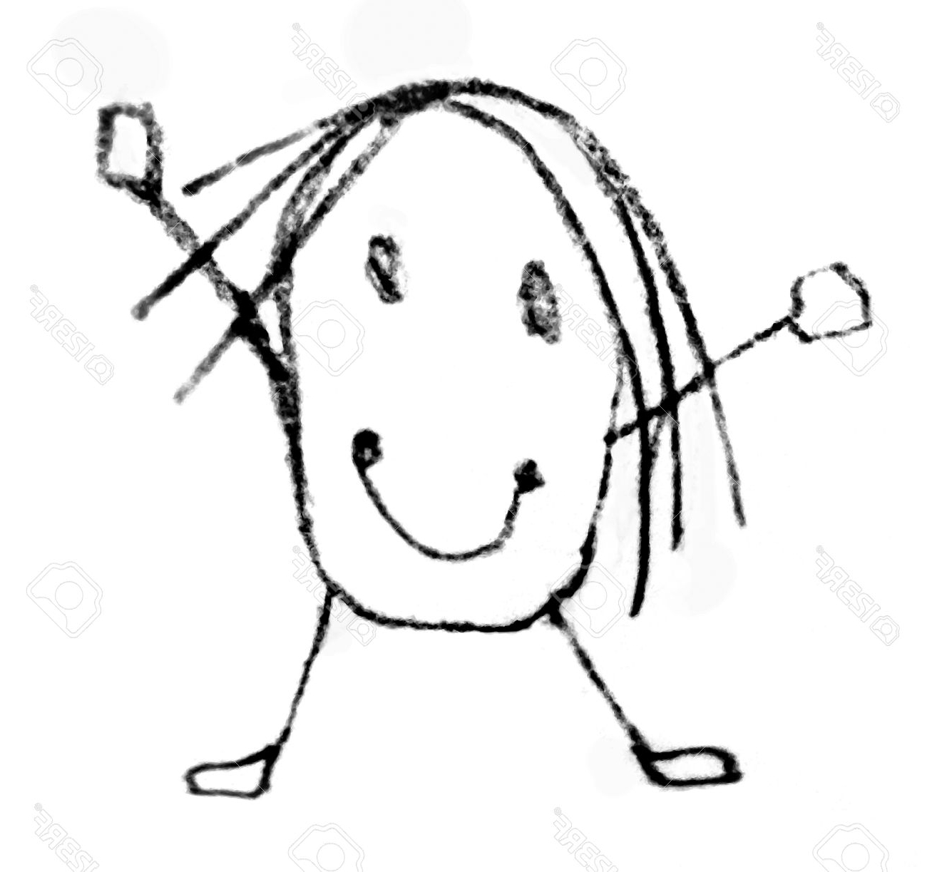 1300x1223 Cartoons For Kids To Draw - Indian Kid Drawing