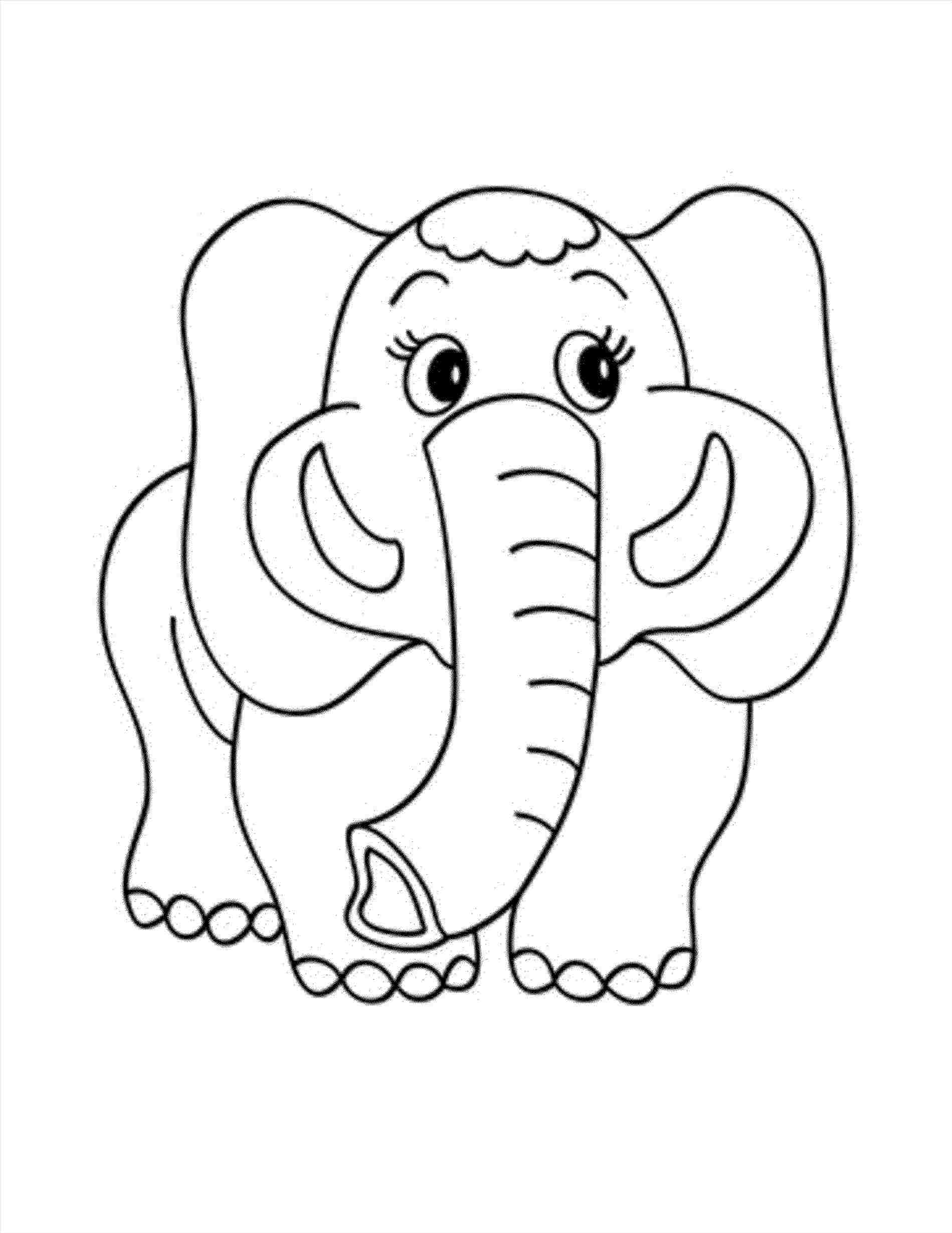 1899x2460 How Elephant Kid Drawing To Draw A Cute Cartoon Baby Elephant - Indian Kid Drawing