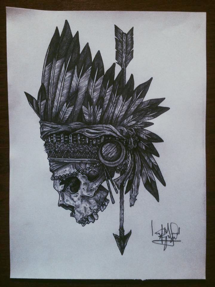 720x960 Indian Skull - Indian Skull Drawing