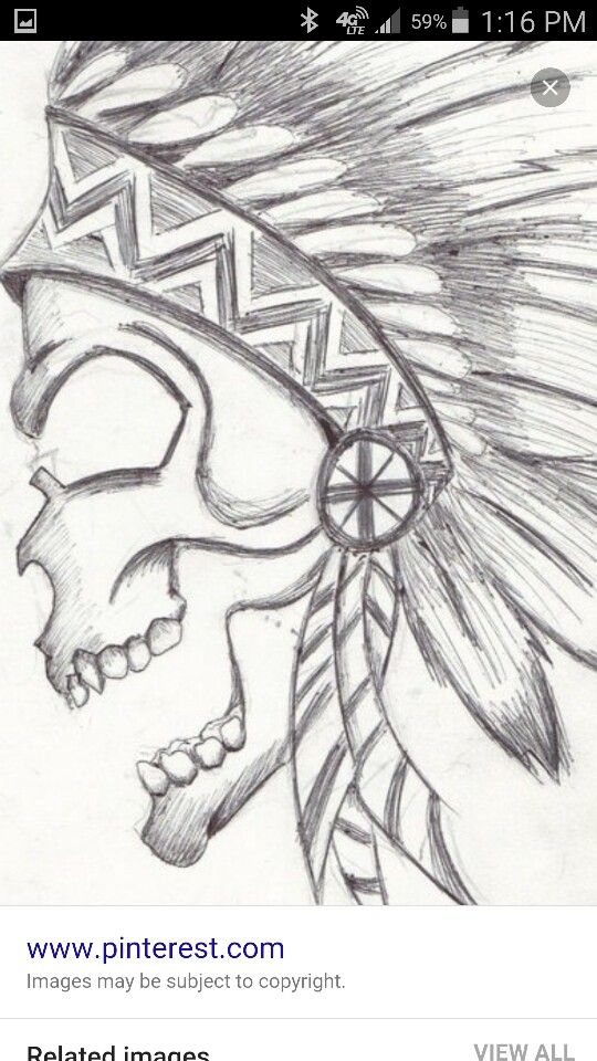 540x960 Indian Skull Drawing Drawings Drawings, Art, Easy Drawings - Indian Skull Drawing