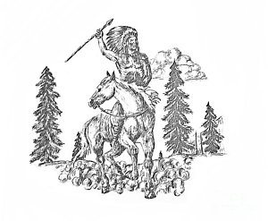 300x247 indian spears drawings fine art america - Indian Spear Drawing