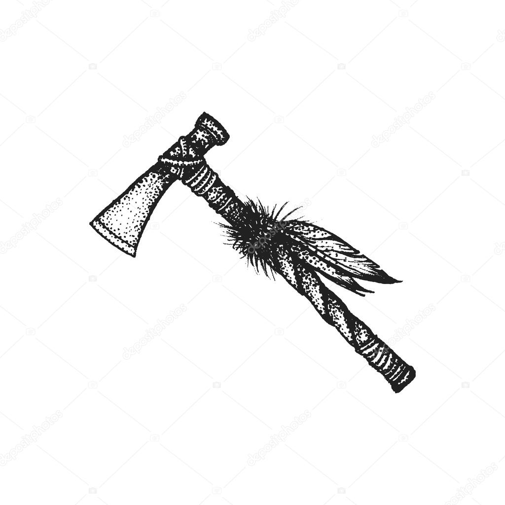 1024x1024 tomahawk drawing spear for free download - Indian Spear Drawing