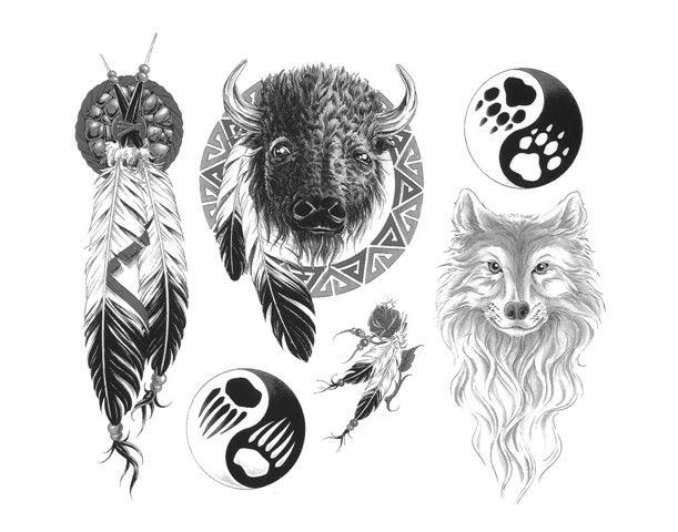 611x480 Few Indian Tattoo Designs On A White Background Tattoo Ideas - Indian Tattoo Drawings