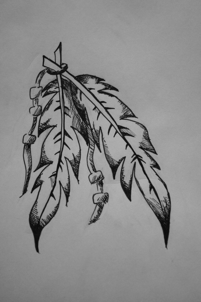 800x1200 Indian Feathers Tattoo Design Tattoo Ideas - Indian Tattoo Drawings