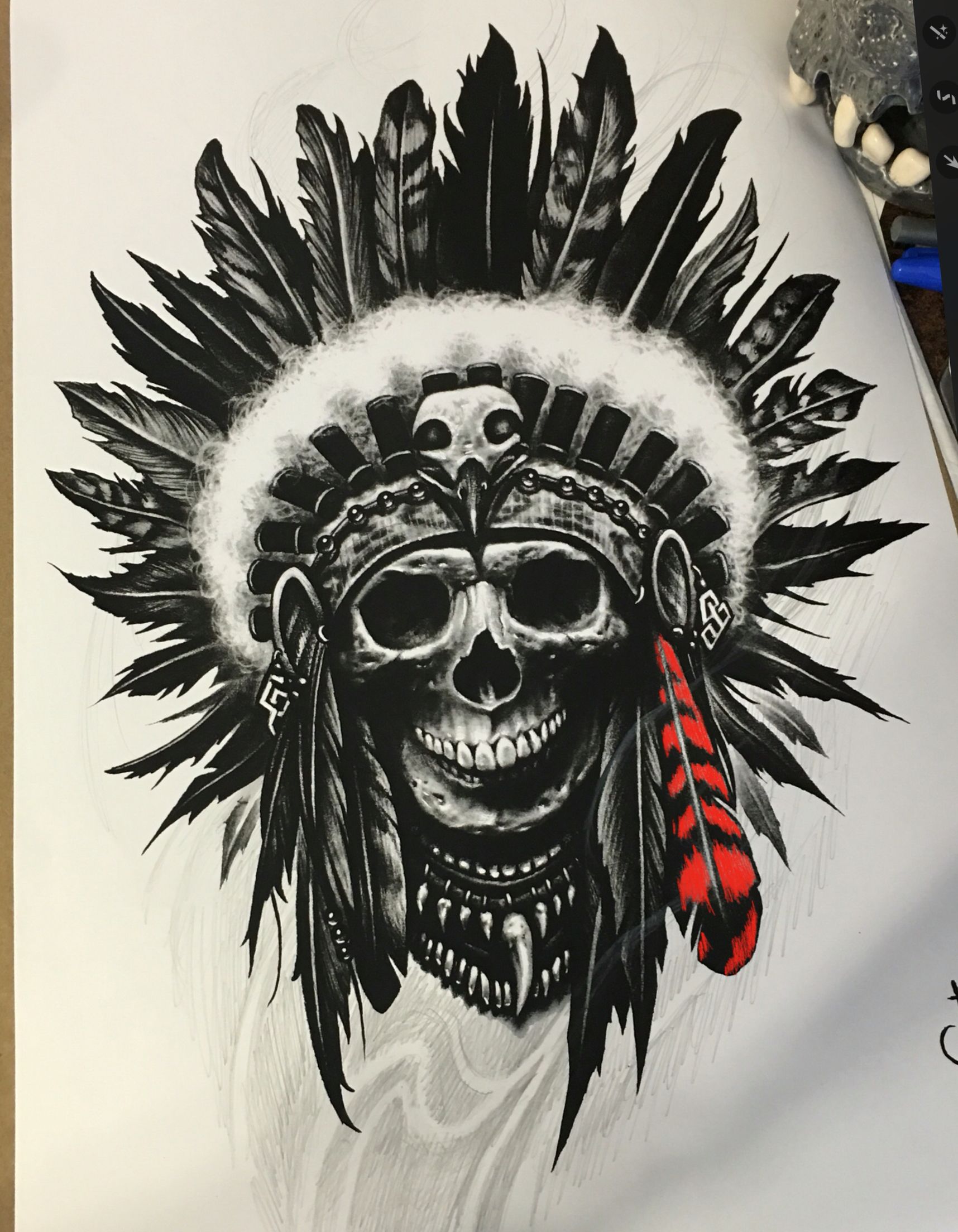1716x2208 tattoos tattoo tattoos, headdress tattoo, native american tattoos - Indian Tattoo Drawings