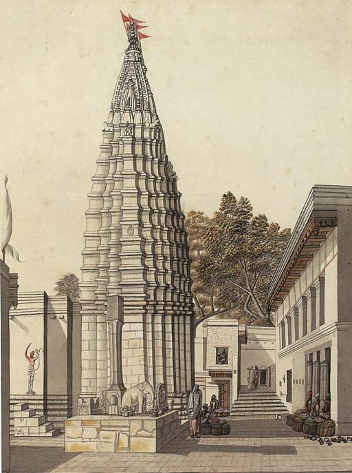 512x687 temples - Indian Temple Drawing