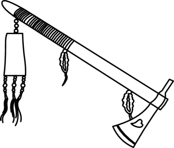 350x299 Indian Hatchet Clipart - Indian Tomahawk Drawing