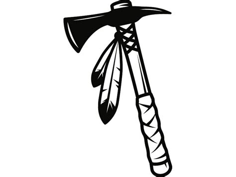 474x356 Native American Tomahawk Drawing - Indian Tomahawk Drawing