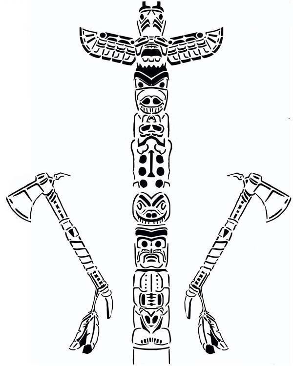 600x750 Tomahawk Drawing Native American For Free Download - Indian Tomahawk Drawing