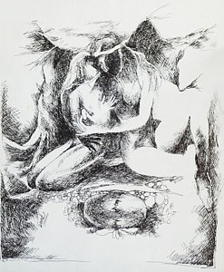 247x300 Indian Village Life Drawings Fine Art America - Indian Village Drawings