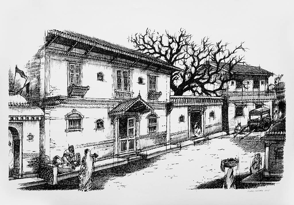 1024x714 Indian Village - Indian Village Drawings