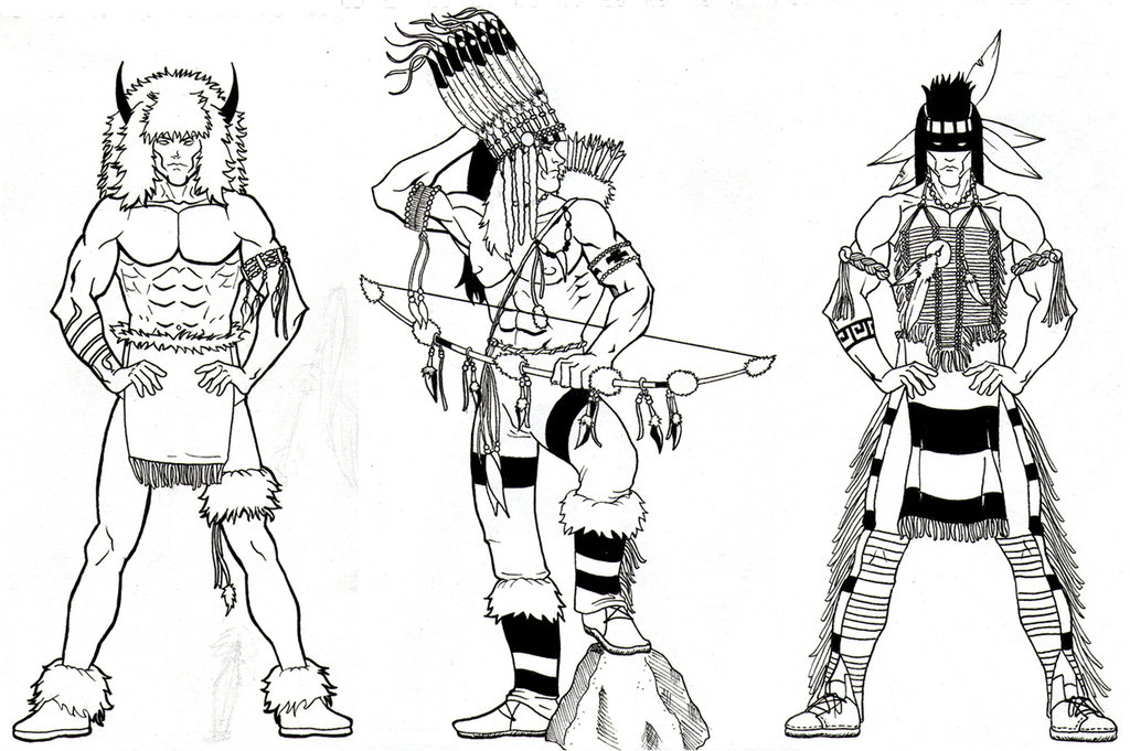 1024x681 Drawings Of Native American Warriors - Indian Warrior Drawing