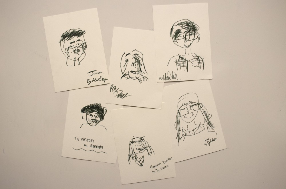 1000x661 ids staff challenge draw each other without looking - Indiana Drawing