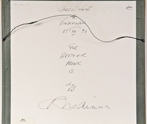 500x423 robert indiana, yield brother, signed, inscribed, dated - Indiana Drawing