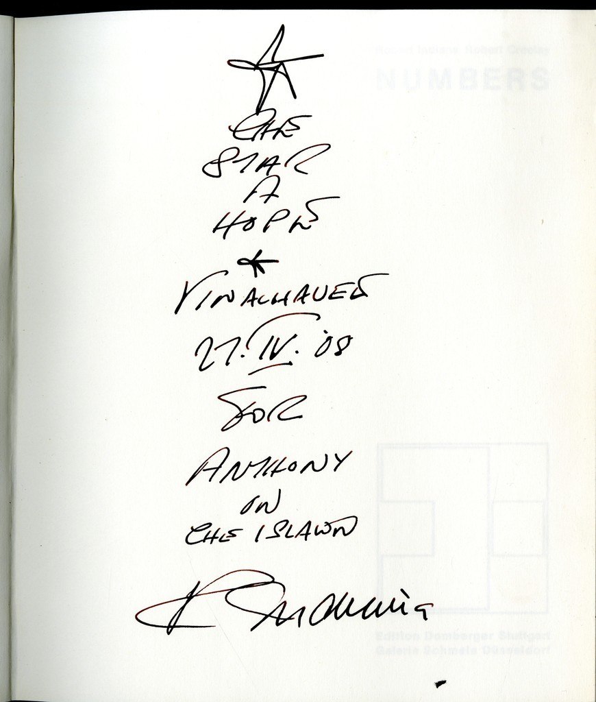 870x1024 robert indiana numbers, limited edition book of silkscreens - Indiana Drawing