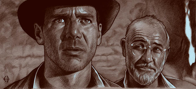 630x287 indiana jones drawing - Indiana Jones Drawing