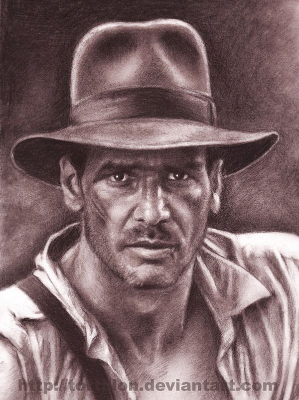600x803 stunning pencil drawings from tortillon gallery of art pencil - Indiana Jones Drawing