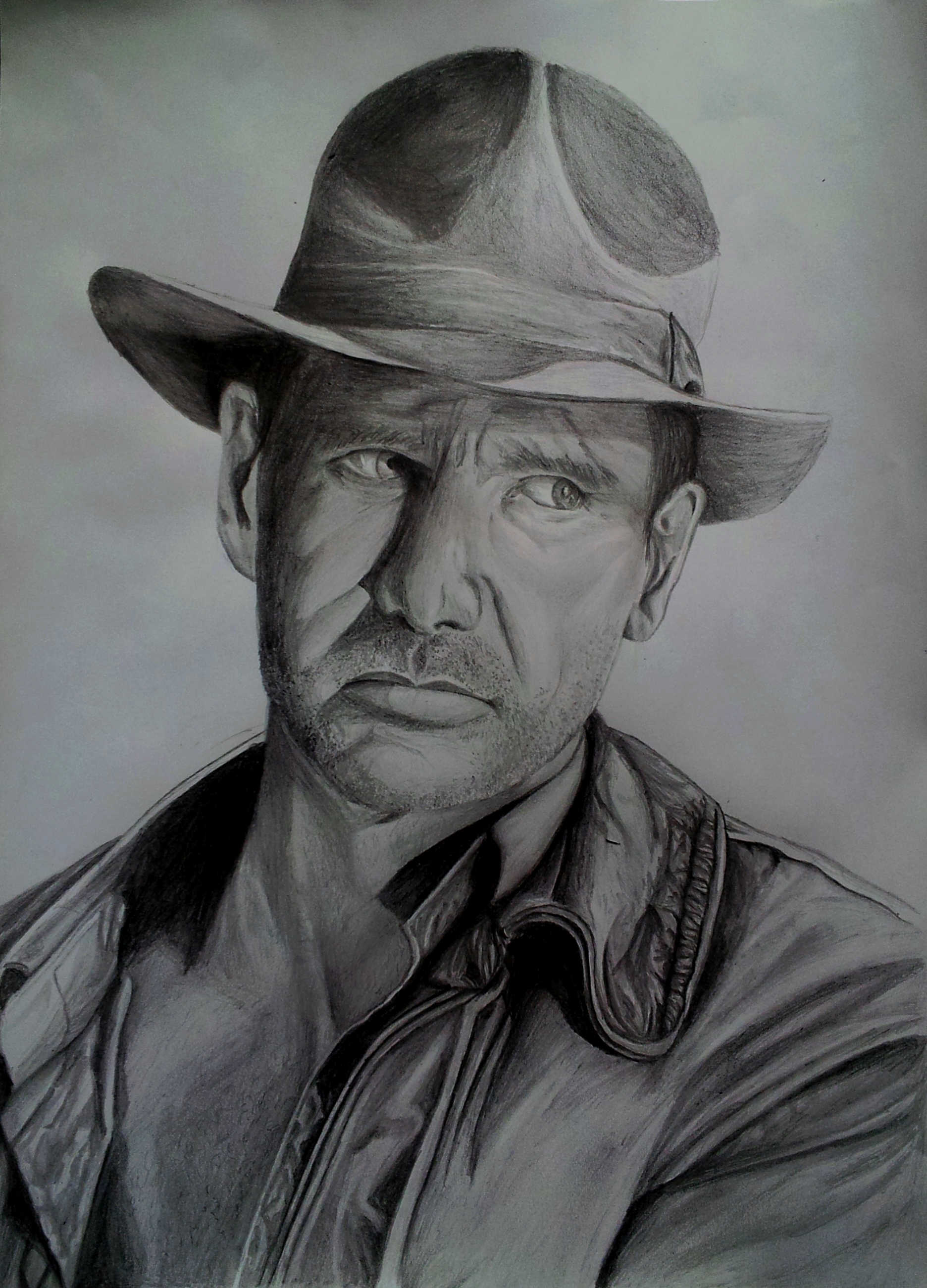 1872x2601 harrison ford indiana jones drawing - Indiana Jones Drawing