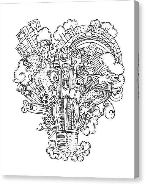 488x622 Indie Drawings Canvas Prints Fine Art America - Indie Drawings