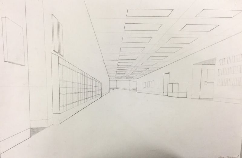 800x522 Hallway Drawing - Individual Drawing