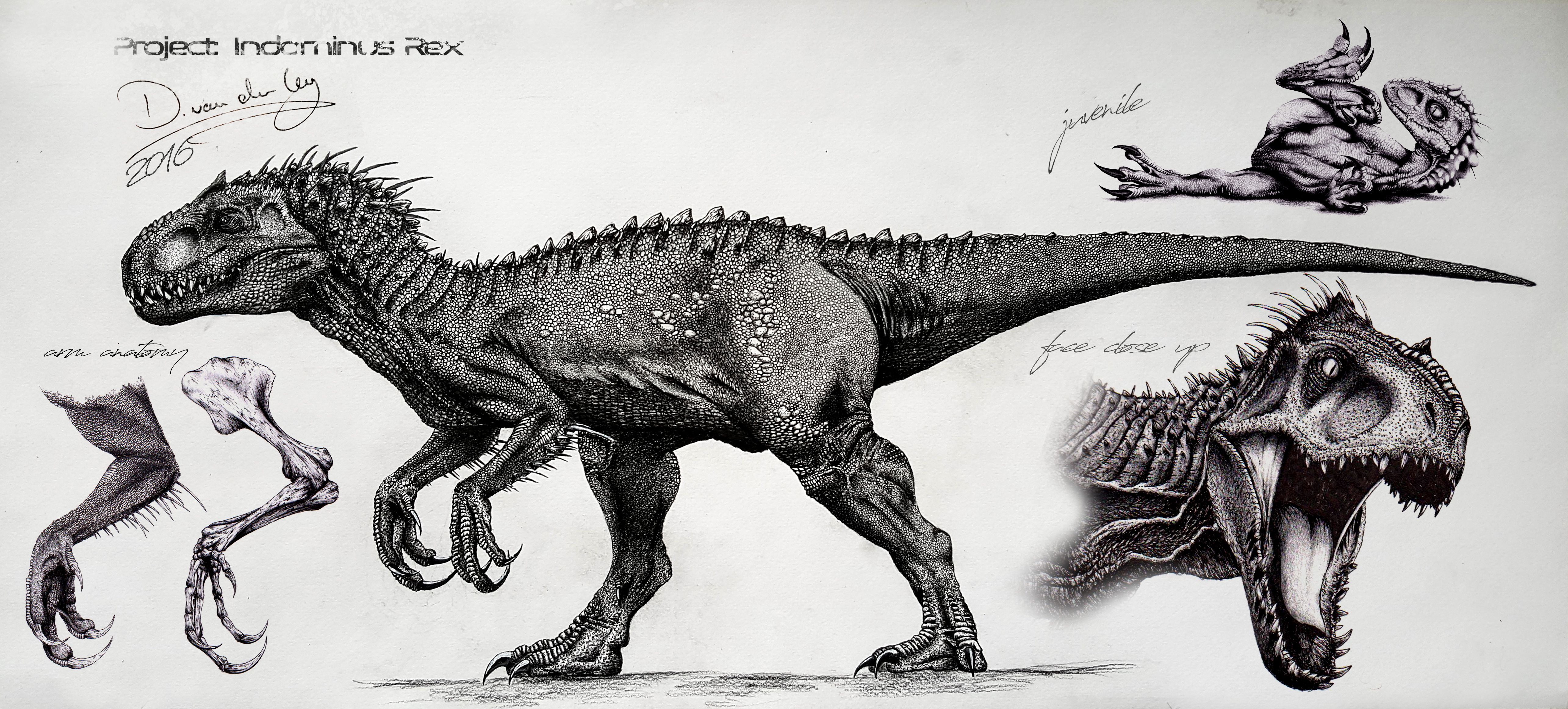 Indominus Rex Drawing at Explore collection of