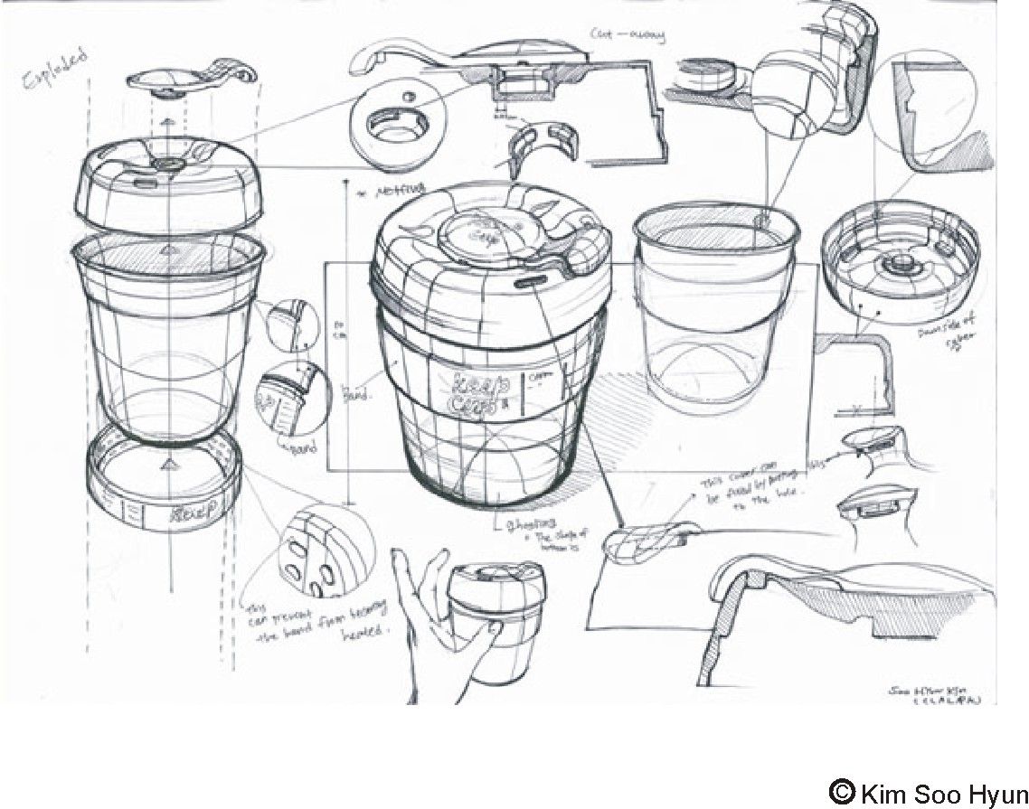 1138x895 Drawon Keep Cup Sketch Lesson Sketches Sketch Design - Industrial Design Drawing