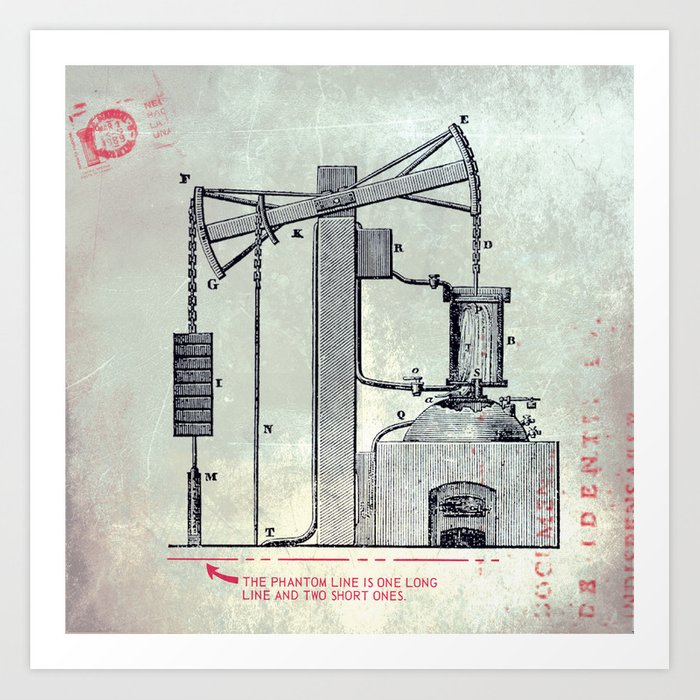 700x700 industrial drawings grey art print - Industrial Drawings