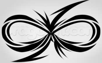 350x218 how to draw infinity symbol, step - Infinity Drawing
