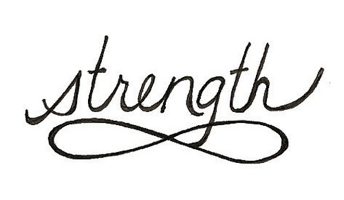 500x291 infinity strength tattoo drawing - Infinity Drawing