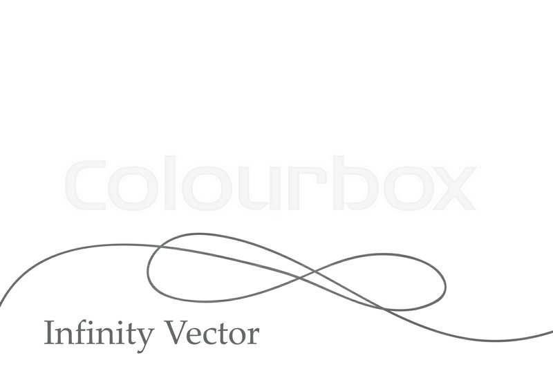 800x534 infinity in solid lines of drawing stock vector colourbox - Infinity Drawing