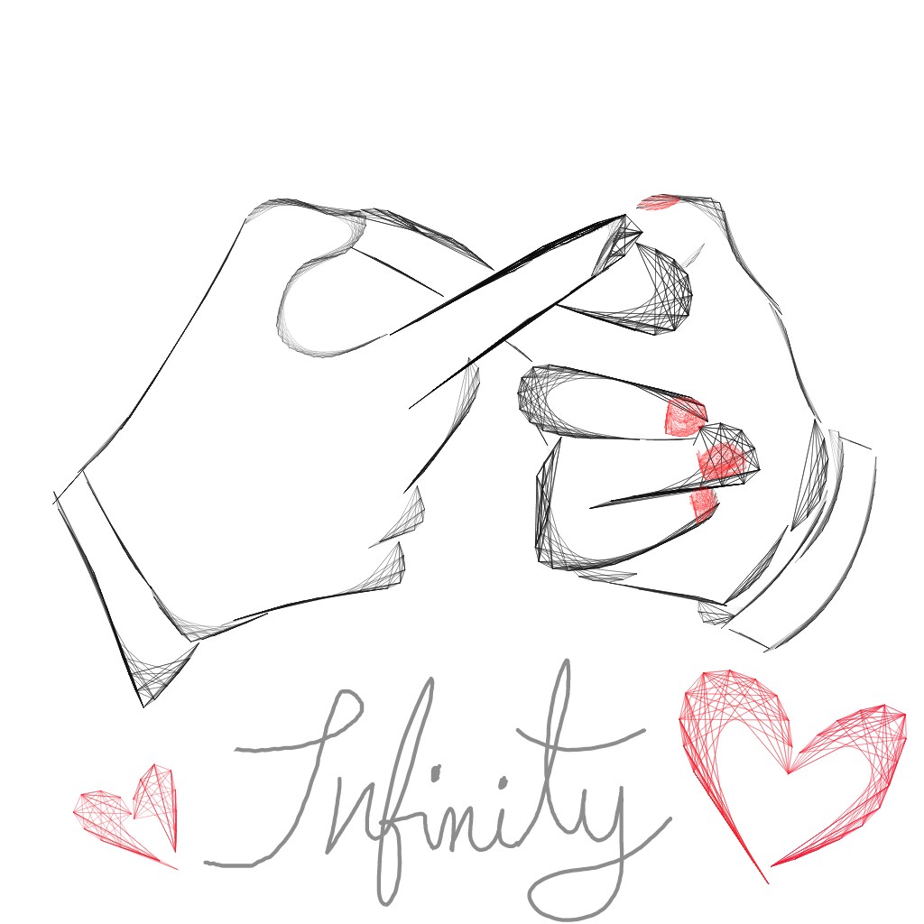 1024x1024 freetoedit infinity hands drawchallenge love drawing - Infinity Drawing