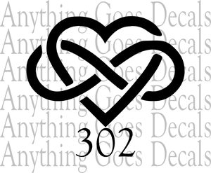 300x247 infinity heart decal - Infinity Heart Drawing
