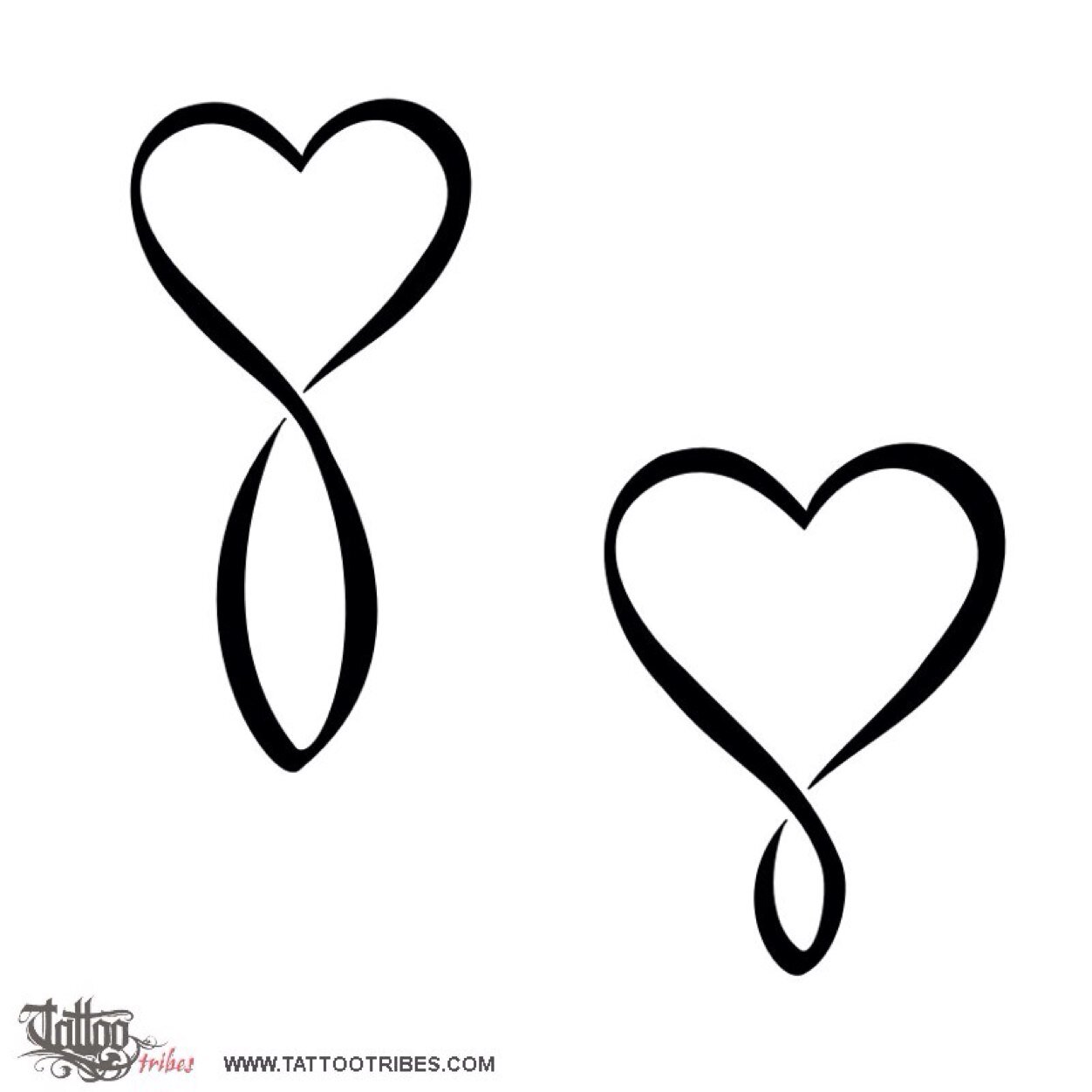 1252x1252 heart infinity symbol tattoos - Infinity Heart Drawing