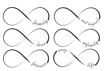 350x240 infinity symbol group with items - Infinity Sign Drawing