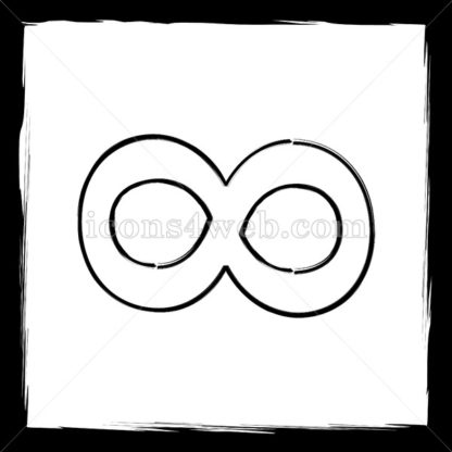 416x416 Infinity Sign Sketch Icon - Infinity Sign Drawing