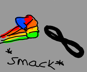 300x250 Rainbow Fist Punches The Infinity Sign Drawing - Infinity Sign Drawing