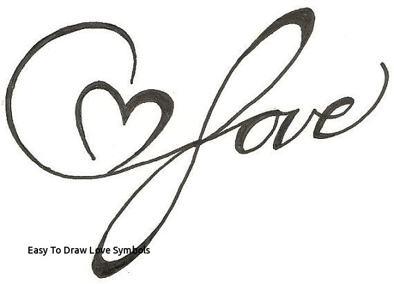 570x411 Easy To Draw Love Symbols Love Calligraphy That Resembles - Infinity Sign Drawing