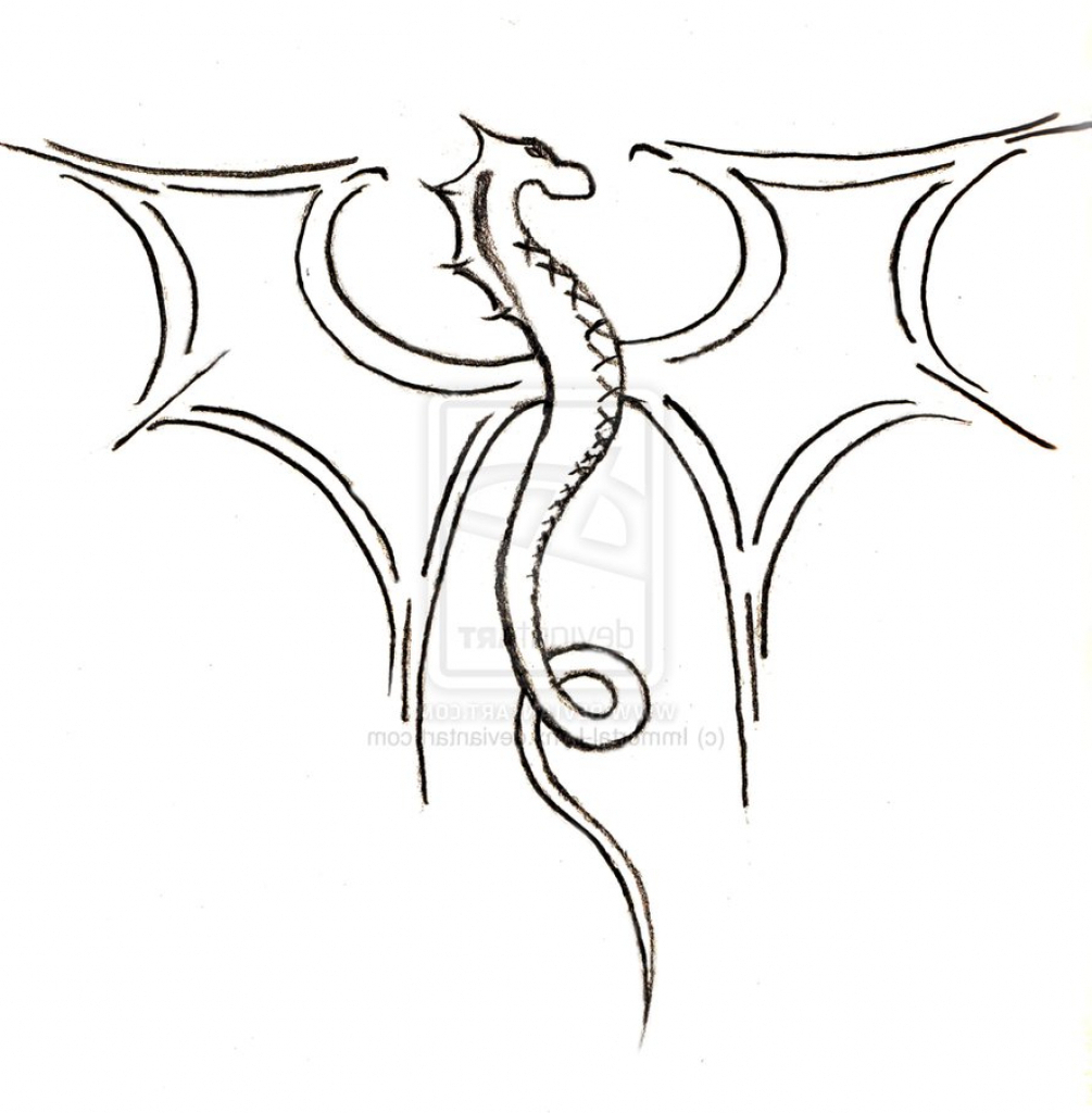 1005x1024 Easy Dragon Drawing Dragons Drawings How To Attachment - Info Drawing