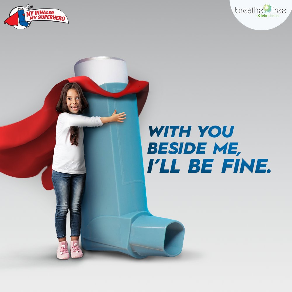 1000x1000 Breathefree On Twitter Your Child's Inhaler Is Like Their - Inhaler Drawing