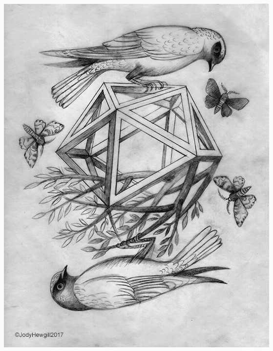 559x720 Balance Jody Hewgill Art - Initial Drawing